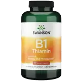 Swanson Vitamin B1 Thiamin 100 мг за енергиен метаболизъм и нервна система х 250 капсули