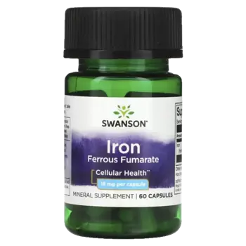 Swanson Iron Ferrous Fumarate Железен Фумарат х 60 капсули