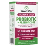 Swanson Women's Daily Probiotic + Prebiotic FOS Пробиотик за жени с червена боровинка х 60 веге капсули
