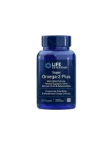 Life Extension Super Omega-3 Plus Омега-3 от рибено масло, Крил, Астаксантин, Лигнан от сусам и Маслина х 120 софтгел капсули