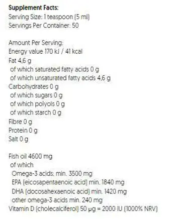 Мощна Формула Омега + Витамин D3 / Super Strong Omega + D3 3500 mg