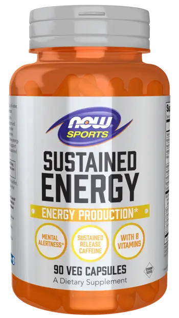 NOW Foods Sustained Energy with Xtenergy™ Специализирана Формула за Енергия - 90 веге капсули, 45 дози