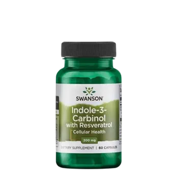 SWANSON Indole-3-Carbinol with Resveratrol 200 мг - 60 капсули, 60 дози