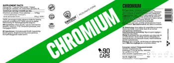 SWEDISH Supplements Chromium 200 ug Хром - 90 таблетки 90 дози