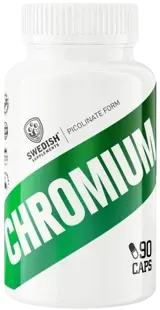 SWEDISH Supplements Chromium 200 ug Хром - 90 таблетки 90 дози