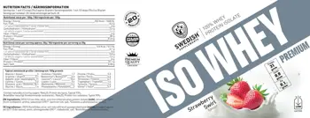 SWEDISH Supplements ISO Whey Premium Isolate Protein Суроватъчен Изолат - 700 грама, 20 дози