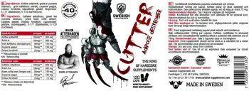 SWEDISH Supplements THE CUTTER Thermogenic Adipose Destroyer Термогенен Фетбърнър  - 120 капсули, 40 дози