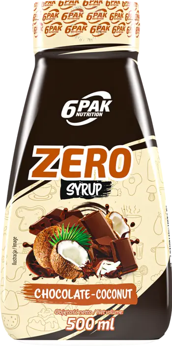 6PAK Nutrition Syrup Zero Chocolate Coconut Шоколадово-Кокосов Сироп - 500 мл