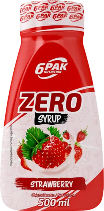 6PAK Nutrition Syrup Zero Strawberry Сироп с Ягода - 500 мл