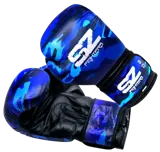 SZ Fighters – Боксови Ръкавици Естествена Кожа – Camo – Blue - 1 брой