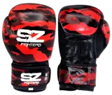 SZ Fighters – Боксови ръкавици естествена кожа Camo – Red - 1 брой