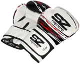 SZ Fighters – Боксови Ръкавици Естествена Кожа Madness – White/Black/Red