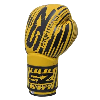 SZ Fighters Боксови Ръкавици Естествена Кожа Plasma 2.0 Yellow-Black - 1 брой