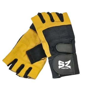 SZ Fighters Фитнес Ръкавици с Накитник Black/Yellow - 1 брой