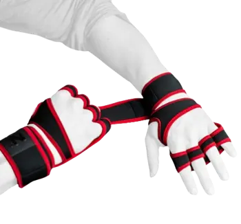 SZ Fighters – Отворени Фитнес Ръкавици за Кросфит – Black/Red