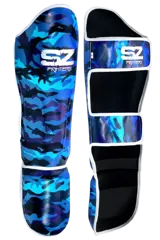 SZ Fighters – Тай Протектори за Крака Camo Blue