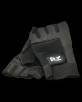 SZ Fighters Фитнес Ръкавици с Кръстосани Бели Шевове Black - 1 брой