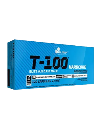OLIMP T-100 Hardcore Тестостеронов Бустър - 120 капсули, 40 дози