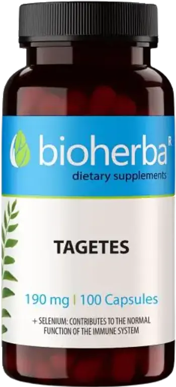Bioherba Tagetes 190 mg Турта със Селен х 100 капсули