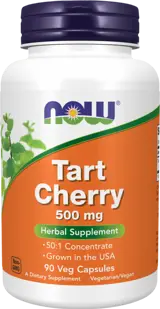 NOW Foods Tart Cherry 500 мг Череша - 90 веге капсули, 90 дози