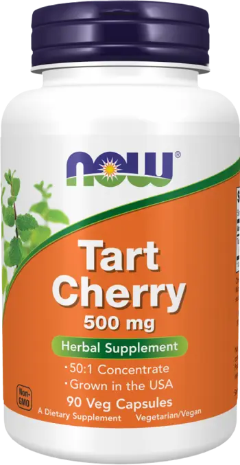 NOW Foods Tart Cherry 500 мг Череша - 90 веге капсули, 90 дози