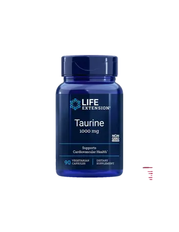 Life Extension Taurine 1000 mg В подкрепа на сърдечно-съдовата и нервната система х 90 капсули