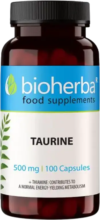 Bioherba Taurine 500 mg Таурин за енергия и възстановяване