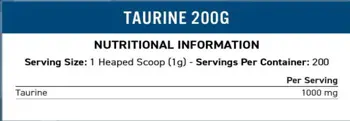 Taurine Powder 1000 mg