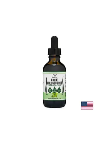Double Wood Liquid Chlorophyll / Течен хлорофил – Детокс и неутрализиране на телесни миризми, 50 mg, 60 ml