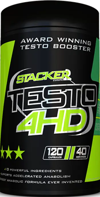 Stacker TESTO 4HD Мощен Тестостеронен Бустер х 120 капсули