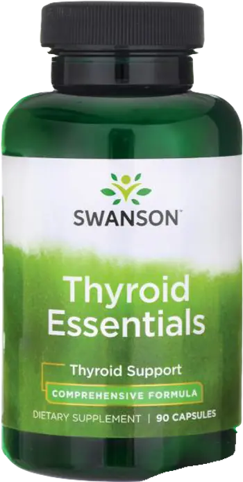 Swanson Thyroid Essentials Подкрепа за щитовидната жлеза х 90 капсули