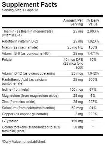 Swanson Thyroid Essentials Подкрепа за щитовидната жлеза х 90 капсули