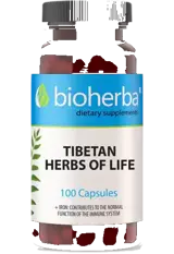 Bioherba Tibetan Herbs of Life Билкова формула за детоксикация и имунитет х 100 капсули