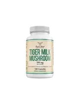 Double Wood Tiger Milk Mushroom Дихателна система и имунна подкрепа, 500 mg, 120 капсули