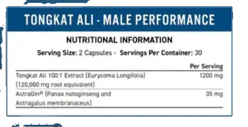 Applied Nutrition Tongkat Ali 600 mg 100:1 Екстракт с AstraGin за мъжка производителност и либидо