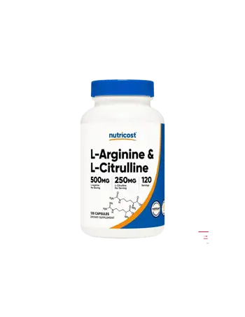 Nutricost L-Arginine & L-Citrulline Тонус и енергия х 120 капсули
