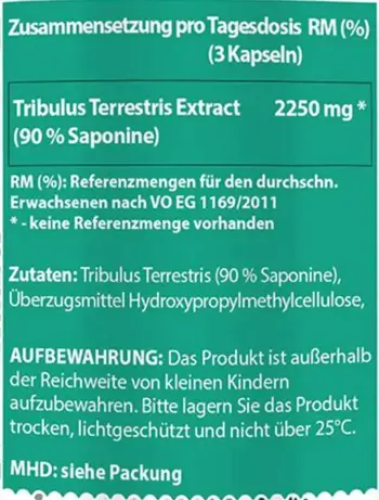 Трибулус Терестрис / Tribulus Terrestris | 90% Saponins