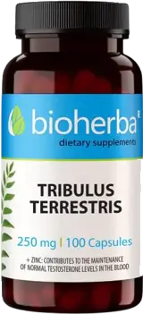 Bioherba Tribulus Terrestris 250 mg Бабини зъби за тестостерон и либидо х 100 капсули