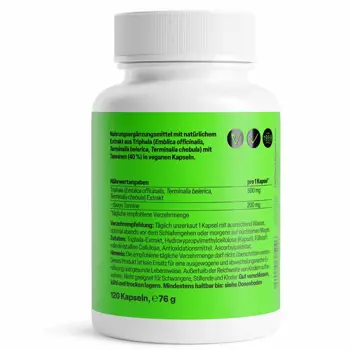 ZEINpharma Трифала (Triphala) 500 mg За храносмилане и детоксикация х 120 капсули