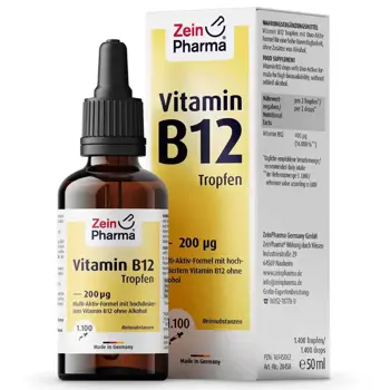ZEINpharma Троен Комплекс Витамин Б12 200 μg Капки – За енергия и нервна система 50 мл
