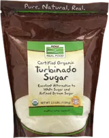 NOW Foods Turbinado Sugar Certified Organic Естествена Кафява Захар - 1134 грама