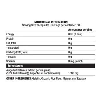 Chaos Crew Turk 1500 mg Turkesterone Extract 10% За мускулен растеж и възстановяване