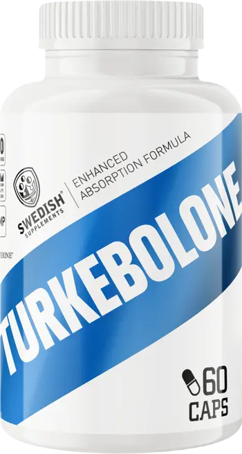 SWEDISH Supplements Turkebolone Turkesterone 500 мг with BioPerine® Туркестерон - 60 капсули, 60 дози