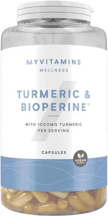 MyProtein Turmeric & Bioperine Куркума и Черен Пипер - 60 капсули, 30 дози