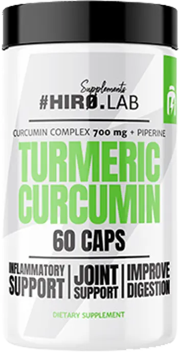 Hiro.Lab Turmeric Curcumin 550 mg with Black Pepper Куркумин с Черен Пипер за Стави, Храносмилане и Антиоксидантна Защита