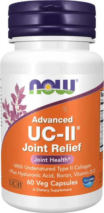 NOW Foods UC-II® Advanced Joint Relief Колаген Тип 2 - 60 веге капсули, 60 дози