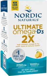 Nordic Naturals Ultimate Omega 2X 2150 mg With Vitamin D3