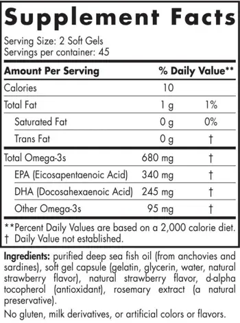 Nordic Naturals Ultimate Omega Junior 680 mg Омега-3 за деца