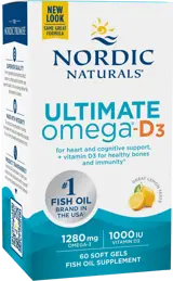 Nordic Naturals Ultimate Omega-D3 1280 mg За сърце, мозък и имунитет