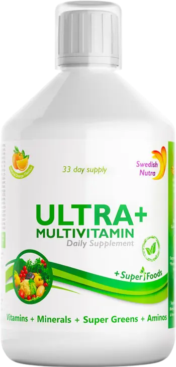 Swedish Nutra Ultra + Multivitamin and Collagen Vitamins + Minerals + Super Greens + Aminos